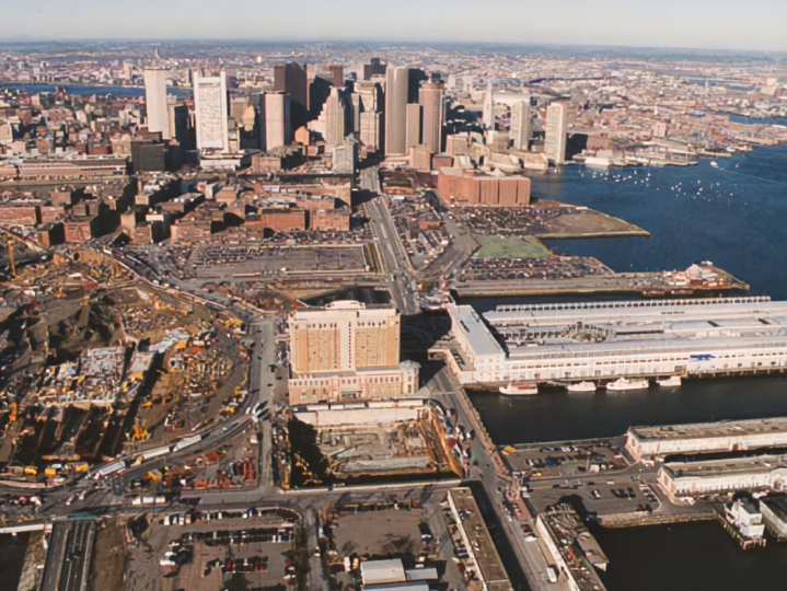 Aerial photo of Boston