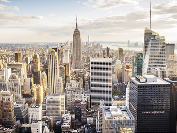 Aerial view of Midtown Manhattan